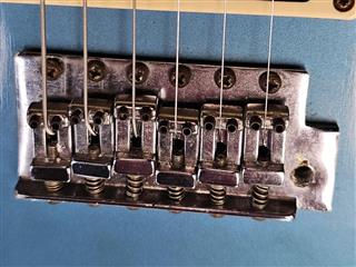 1980's Yakima Flying V 6 String Electric Guitar Blue with Case